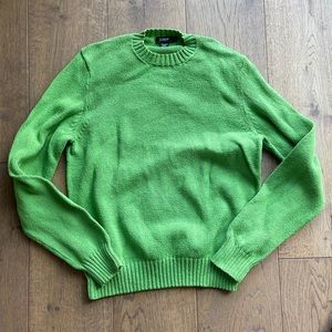 J. Crew cotton sweater crew green
